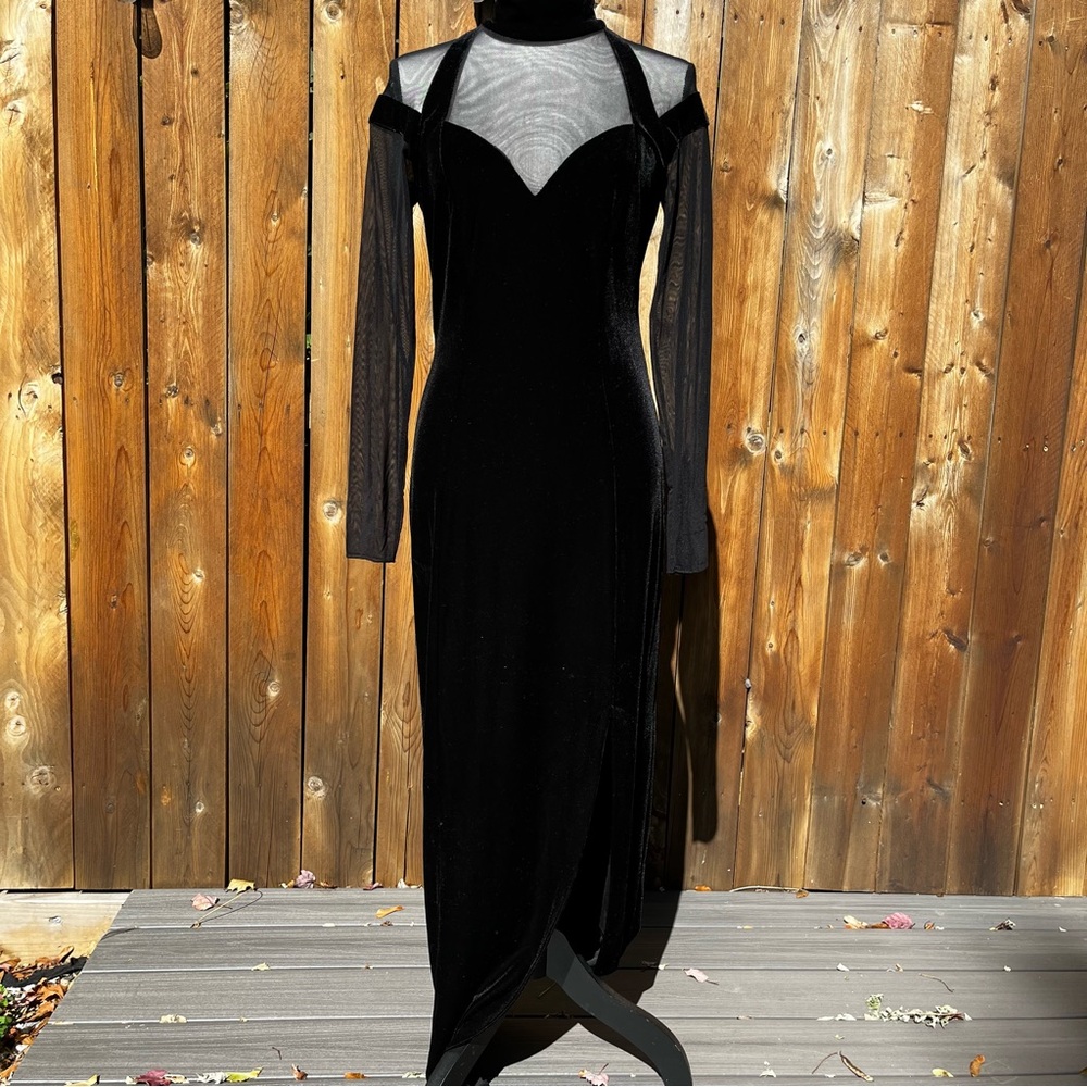 Night Way Collections Black Long Sleeve Dress